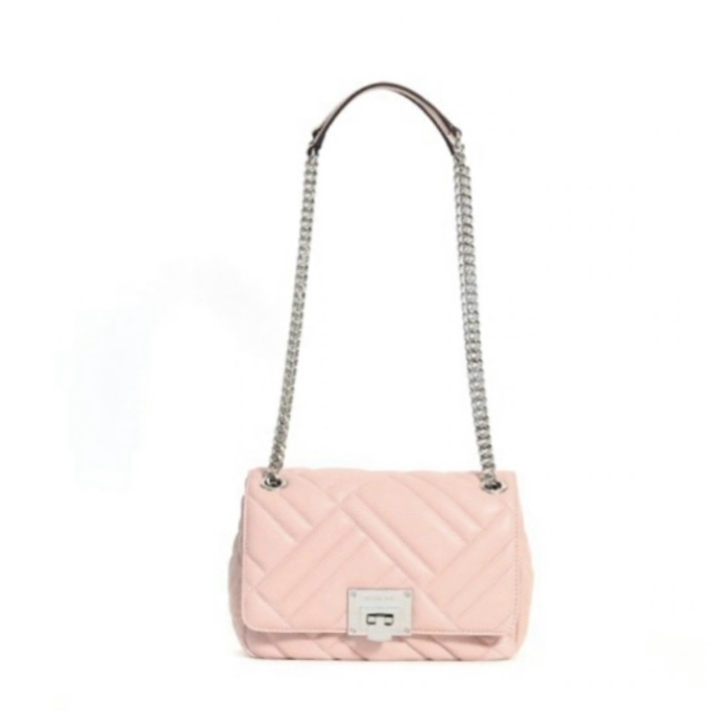 LIKE NEW MICHAEL KORS VIVIANNE LEATHER QUILTED FLAP TOP SHOULDER / CROSSBODY BAG